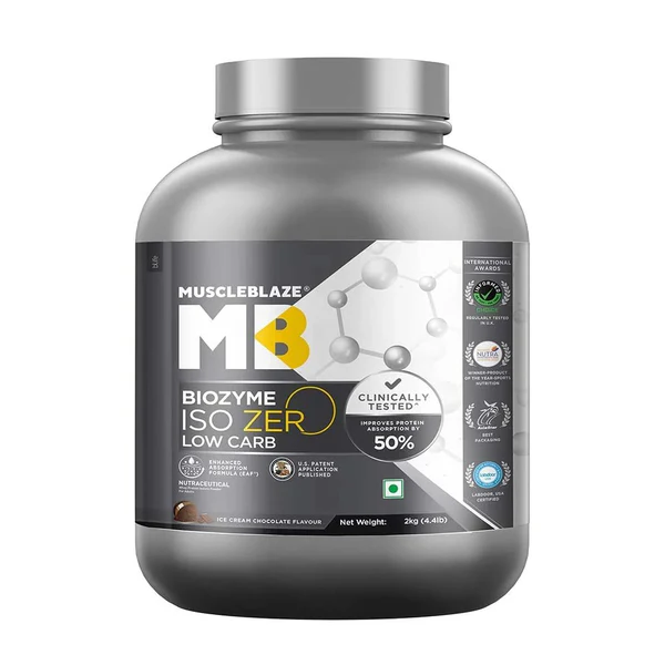MB(MUSCLE BLAZE BIOENZYME ISO 2KG | 27 GM PROTEIN | 62 SERVING -FREE SHAKER...