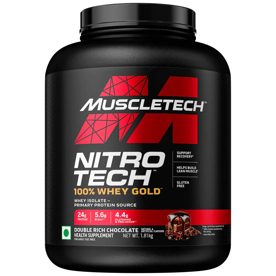 NITROTECH WHEY GOLD 1.81 KG | 24 GM PROTEIN |58 SERVING