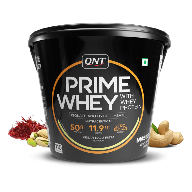 QNT PRIME WHEY 4KG PROTEIN | 25 GM PROTEIN | 110 SERVING - FREE CITRULINE MALATE 100 GM......